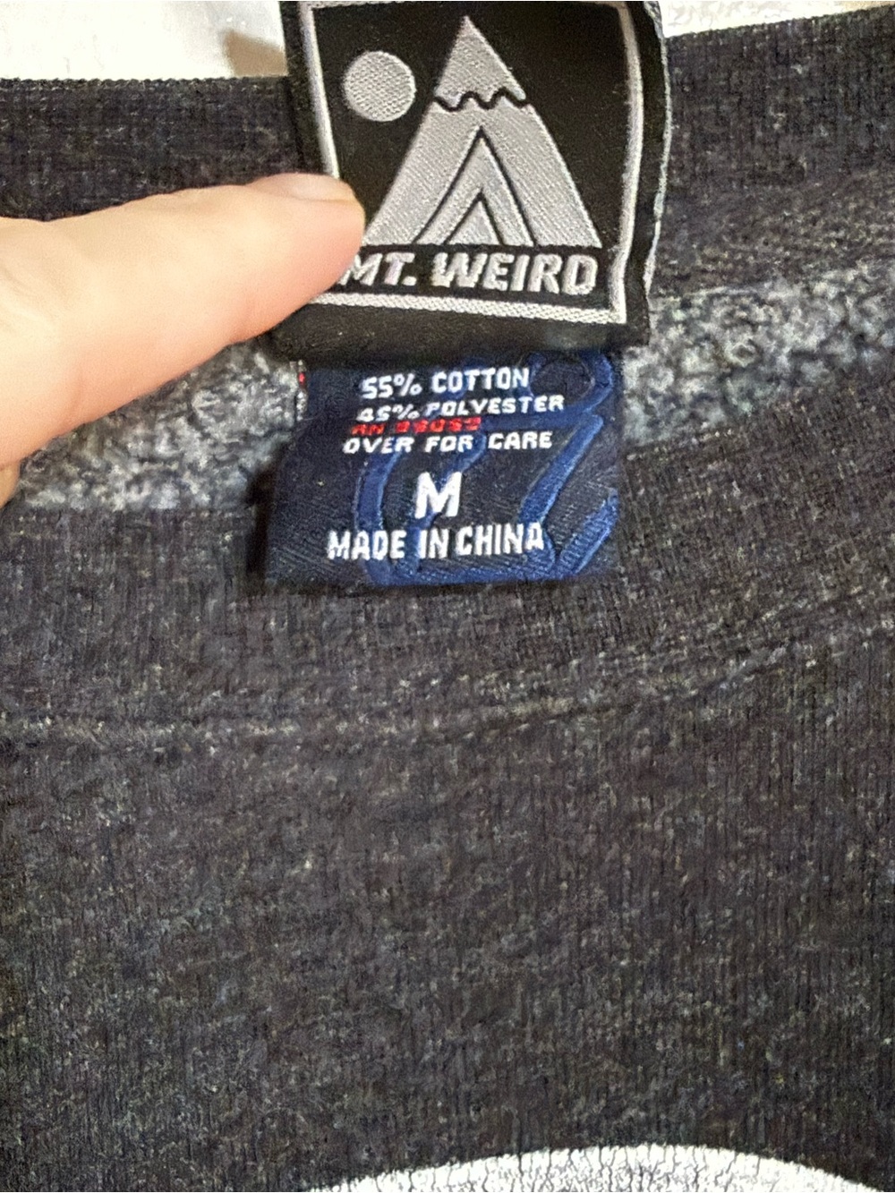 GNU Moon Graphic Snowboard Crewneck Sweatshirt Charcoal Gray Size Medium - Picture 11 of 12